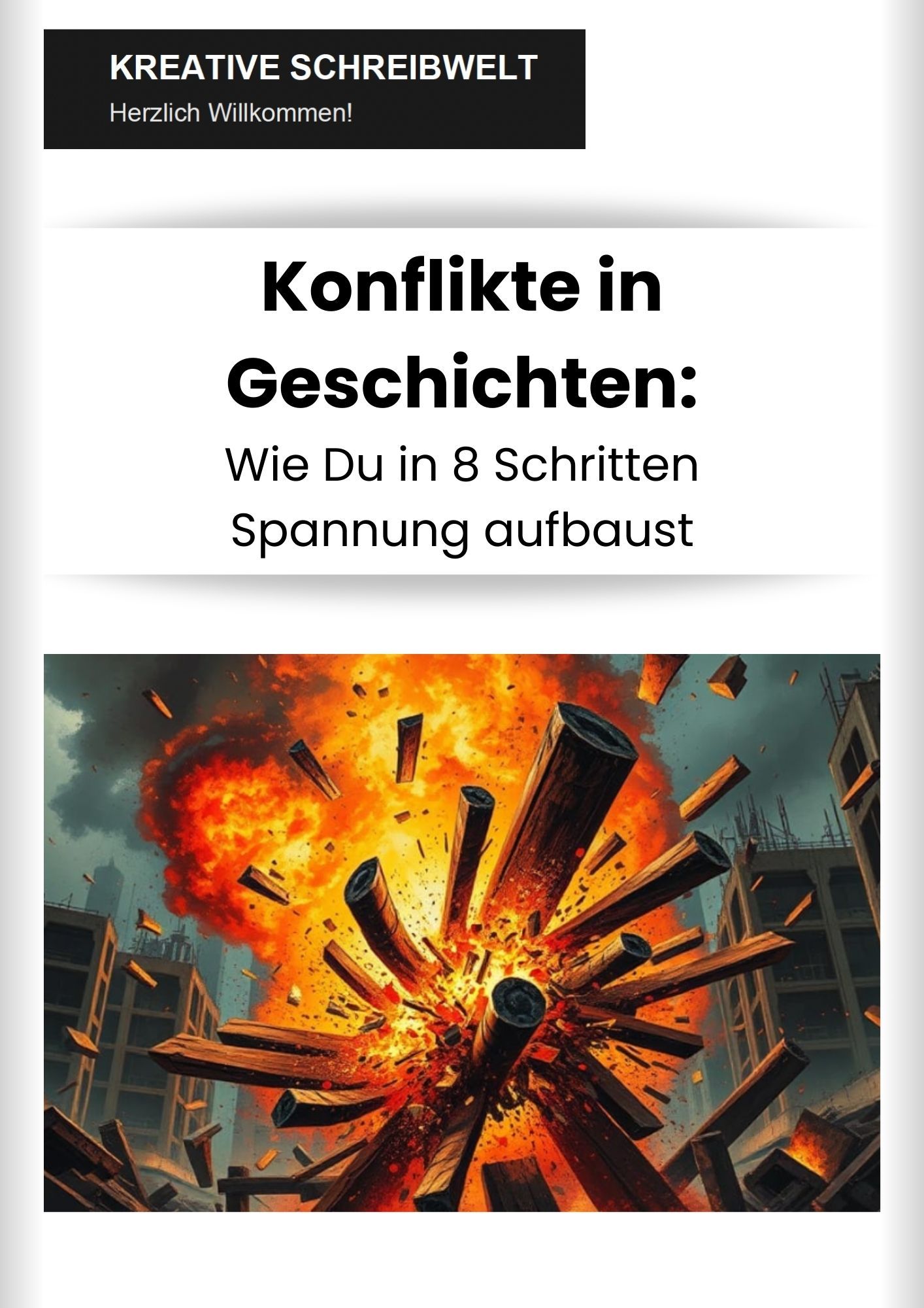 Konflikte in Geschichten Wie Du in 8 Schritten Spannung aufbaust