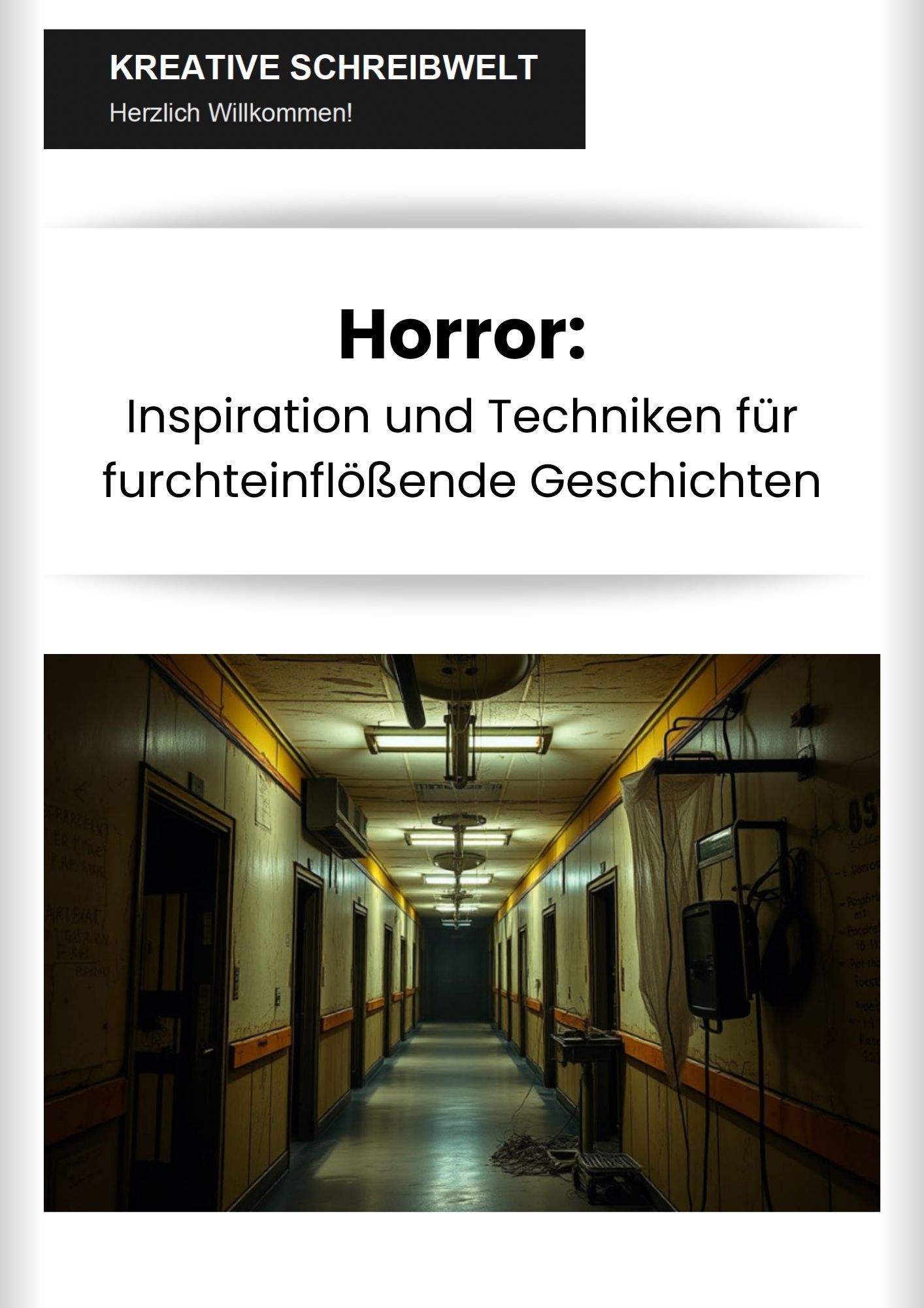 Horror Inspiration und Techniken für furchteinflößende Geschichten