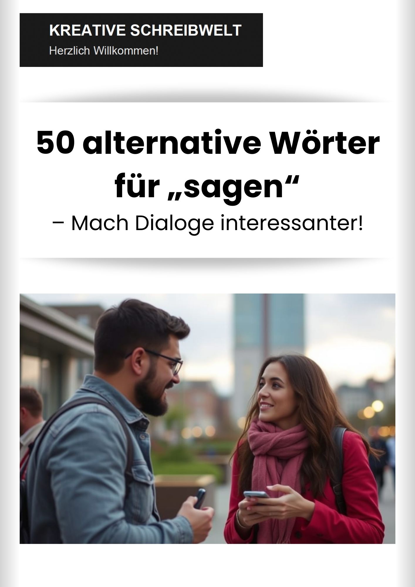 50 alternative Wörter für „sagen“ – Mach Dialoge interessanter!